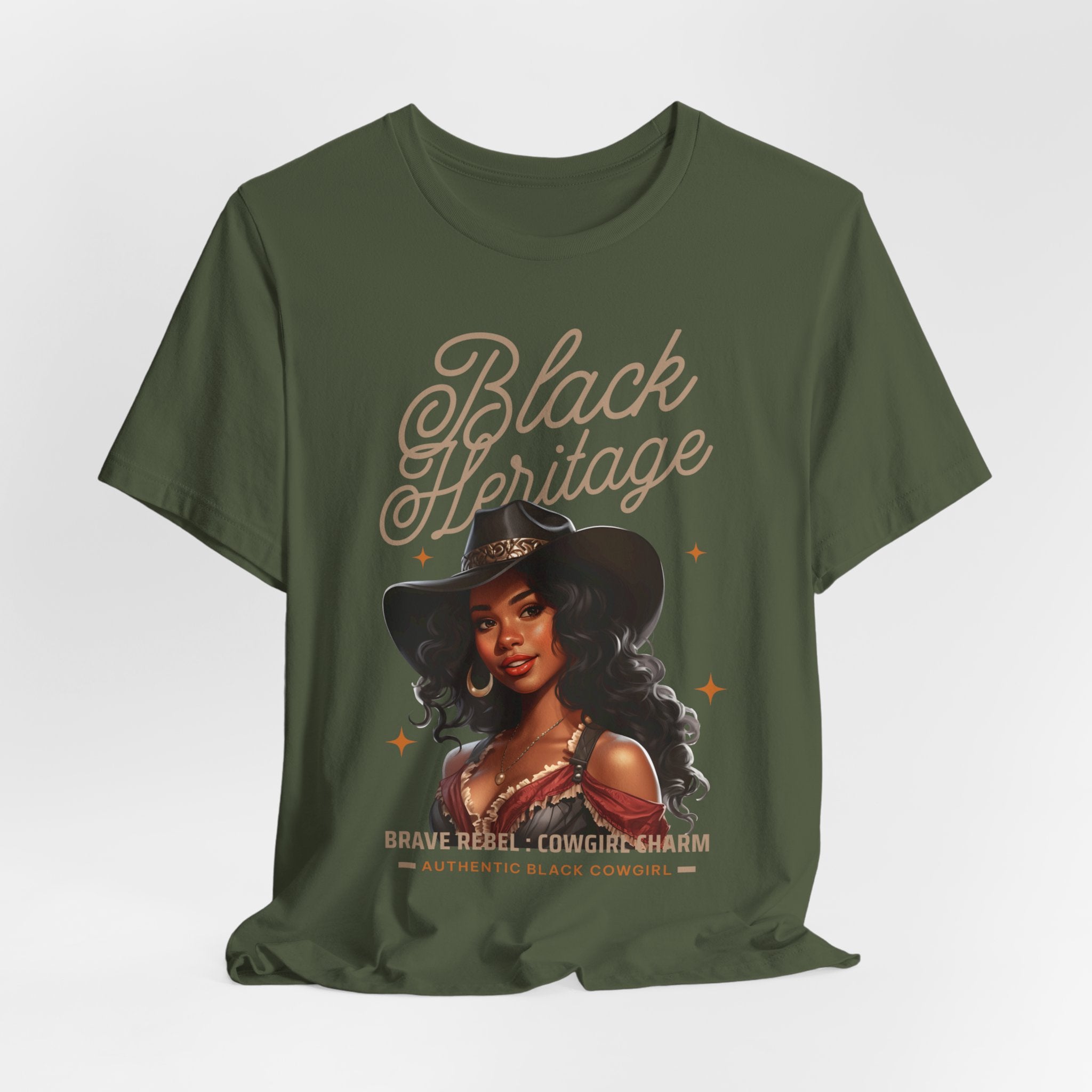 Black Beautiful Heritage Cowgirl T-Shirt - Coffey Park Gifts
