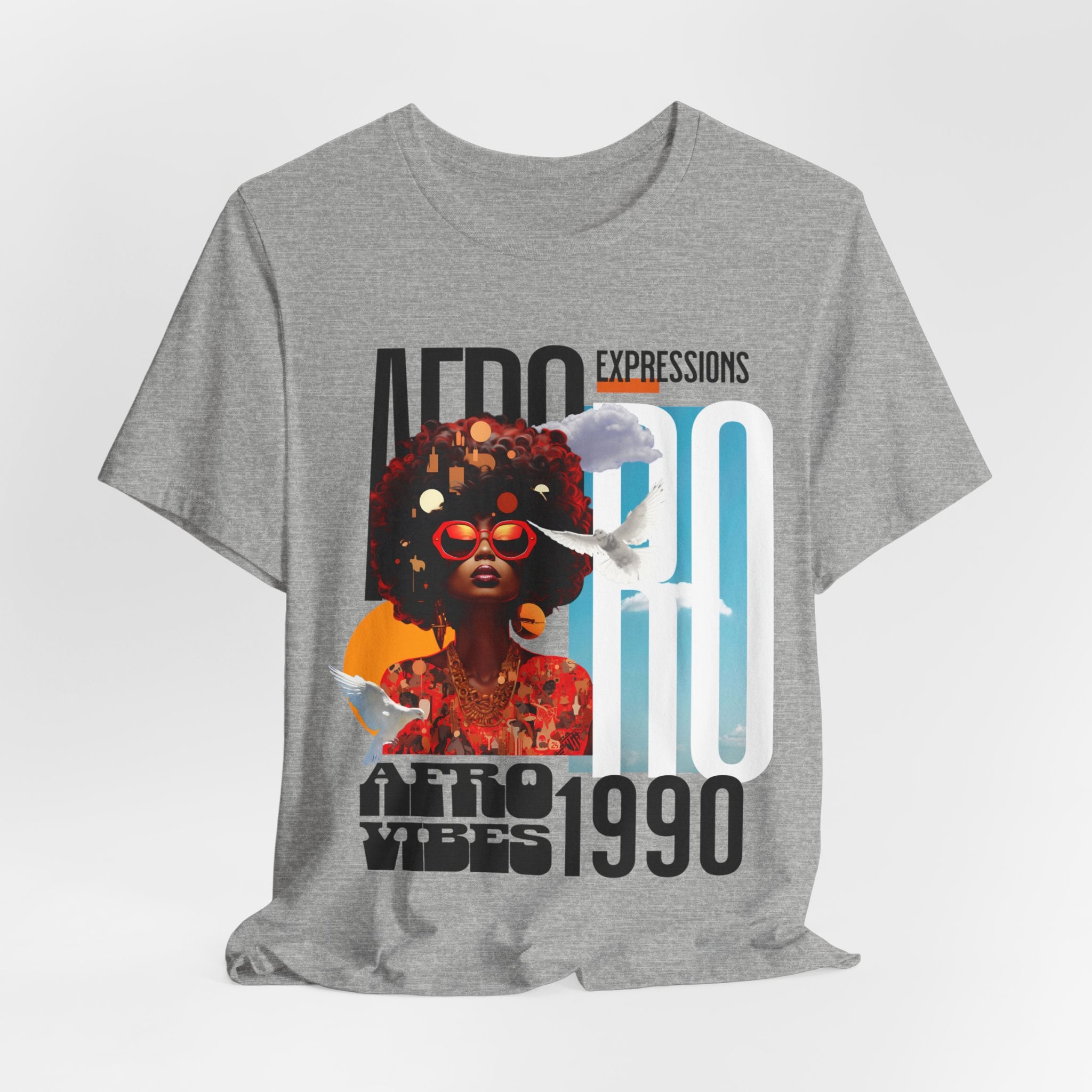 African American Afro Design T-Shirts for Women - Coffey Park Gifts