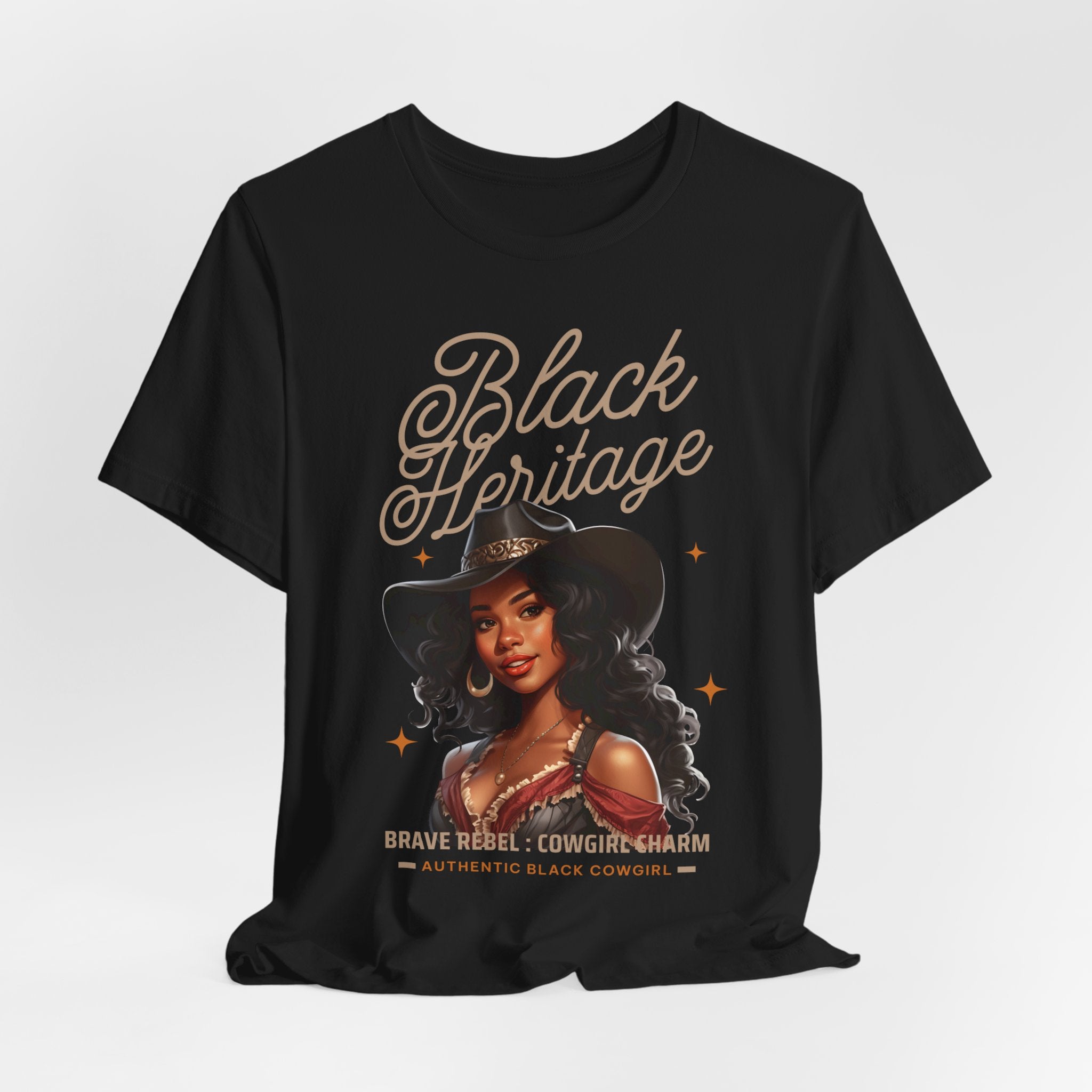 Black Beautiful Heritage Cowgirl T-Shirt - Coffey Park Gifts