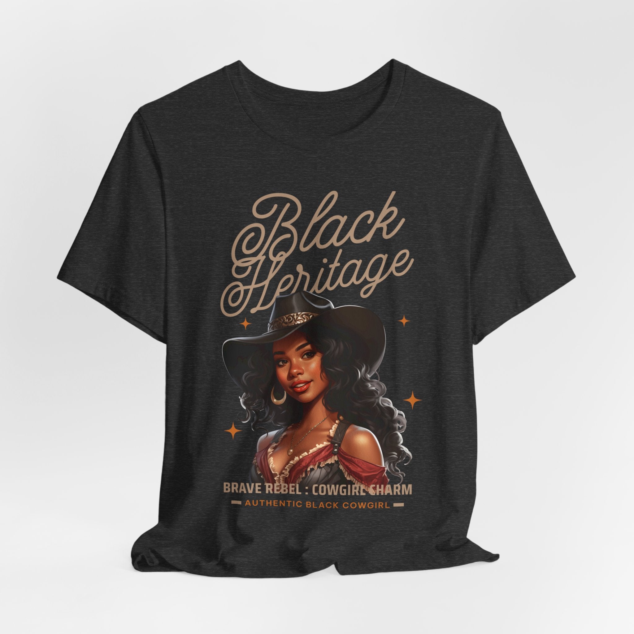 Black Beautiful Heritage Cowgirl T-Shirt - Coffey Park Gifts