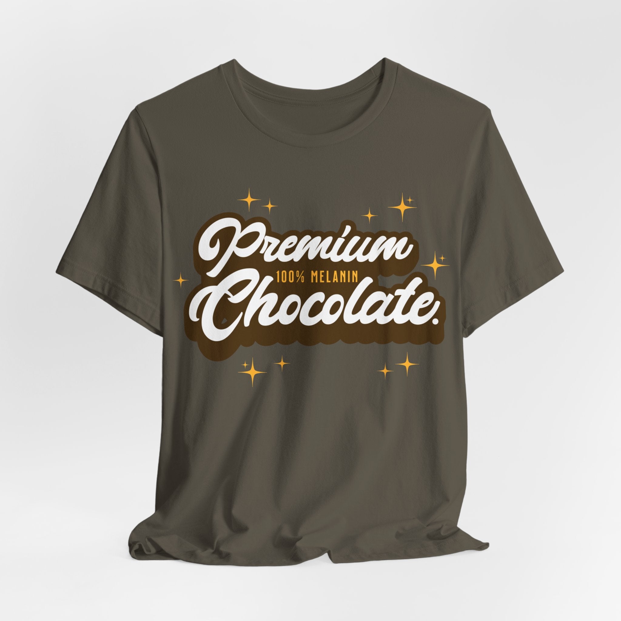 Premium Chocolate T-Shirt - Coffey Park Gifts