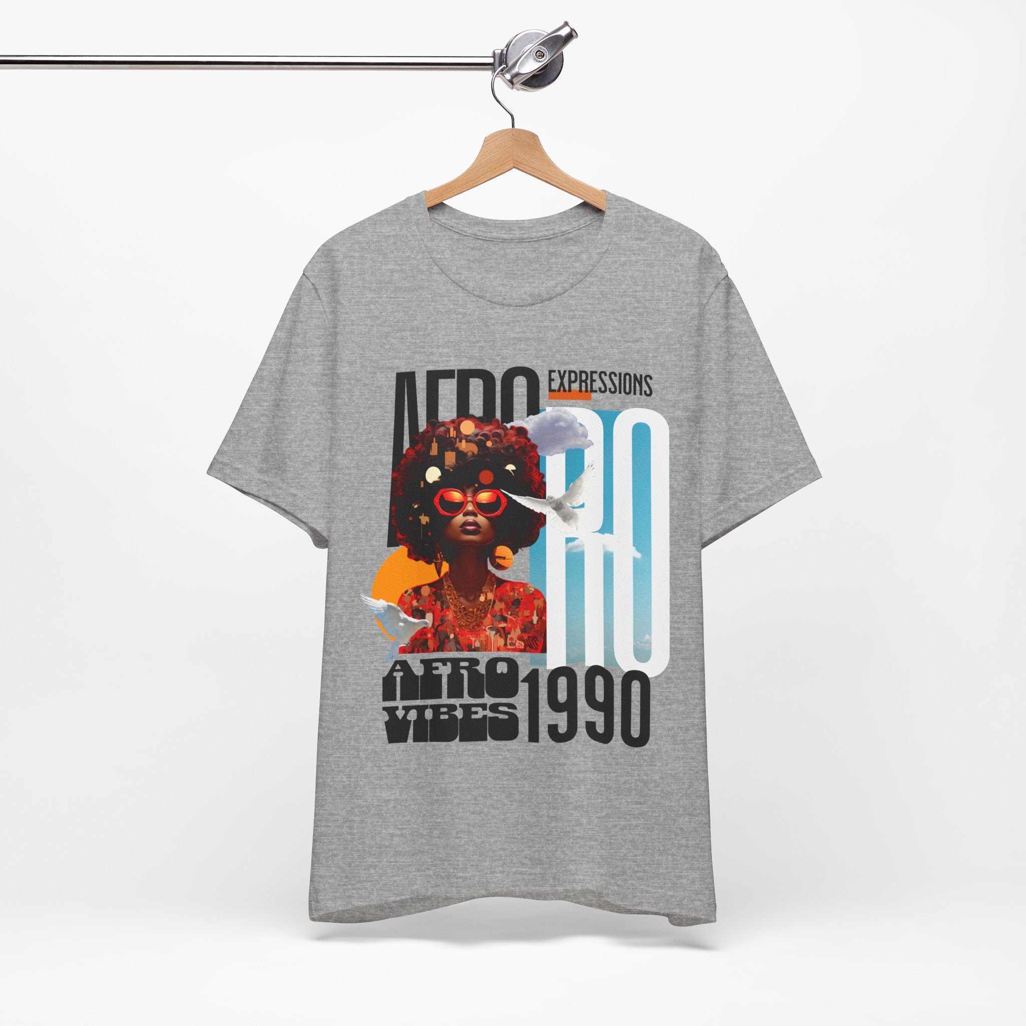 African American Afro Design T-Shirts for Women - Coffey Park Gifts