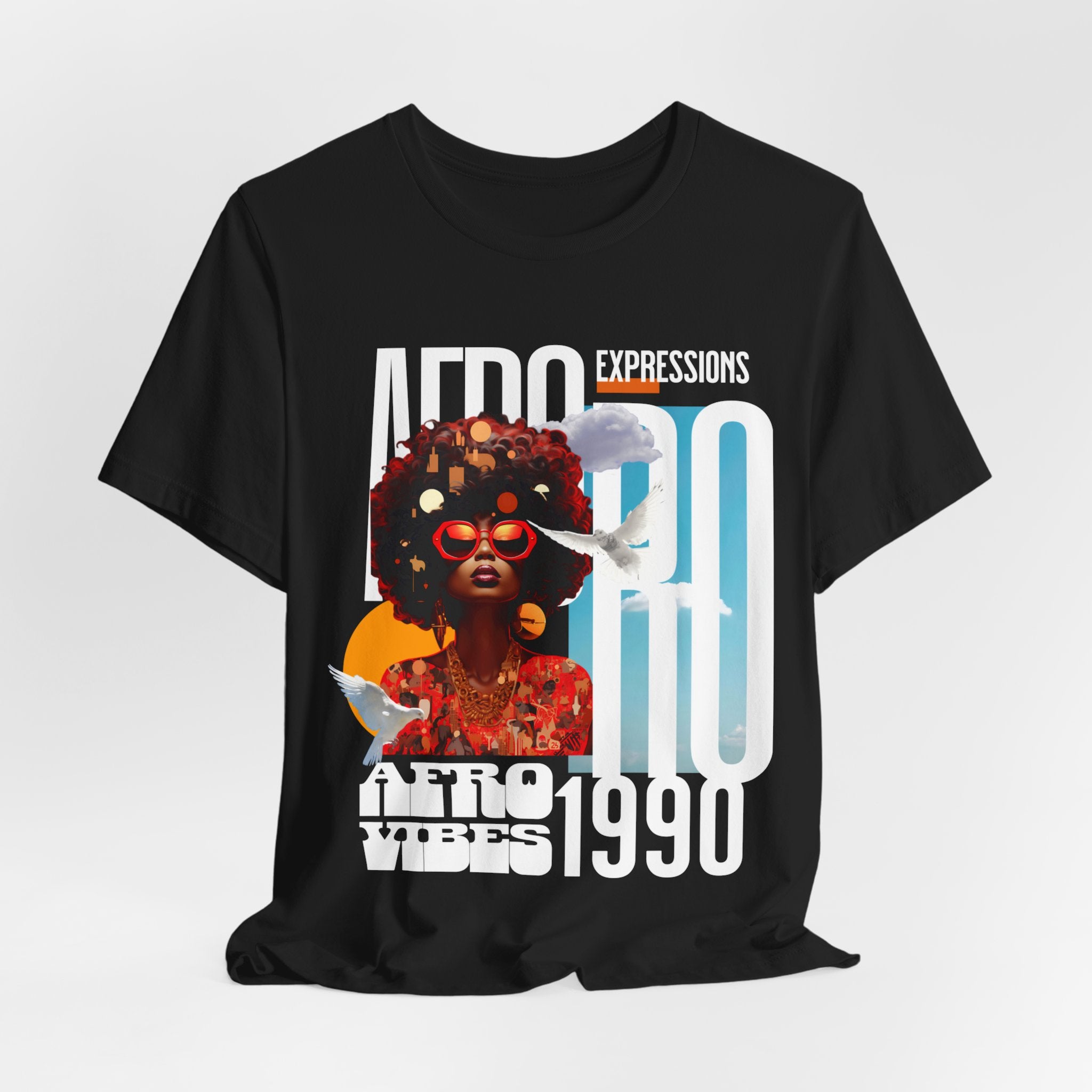 African American Afro Design T-Shirts for Women - Coffey Park Gifts
