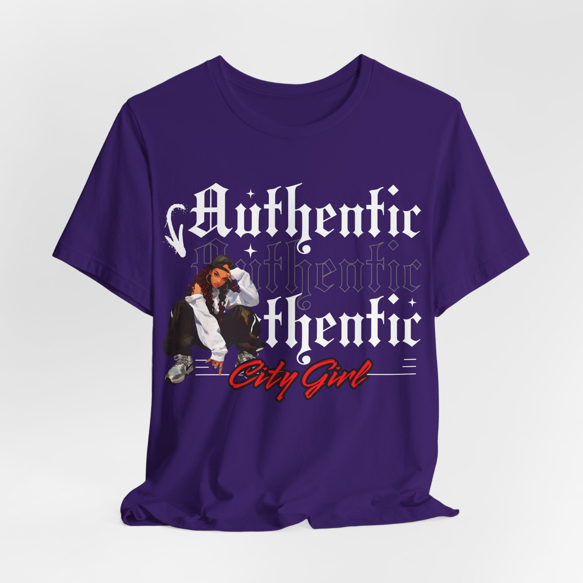 Authentic City Girl T-Shirt | Urban Black Gifts Online